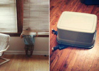 Little kids who are terrible at playing hide-and-seek
